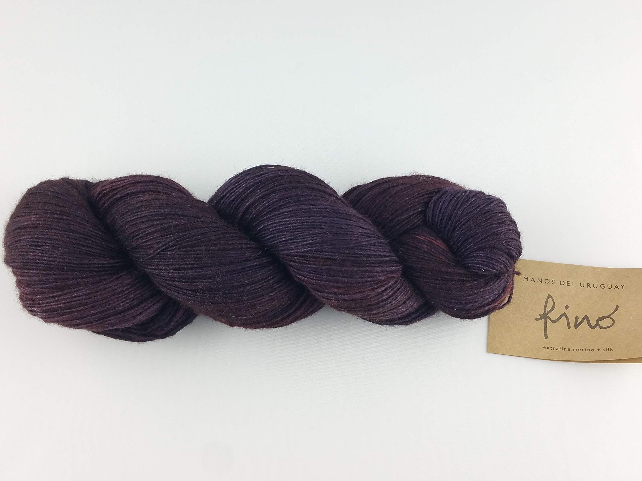 Manos Del Uruguay Silk Blend Fino 438 Poison, 100g, Hand Dyed Merino Silk Yarn
