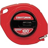 CRAFTSMAN 100-ft Tape Measure, Easy-Wind Steel Blade (CMHT34216)