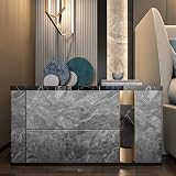 TOTIO Grey Marble Vinyl Self Adhesive Wallpaper Peel Stick 16x354 inch view 4