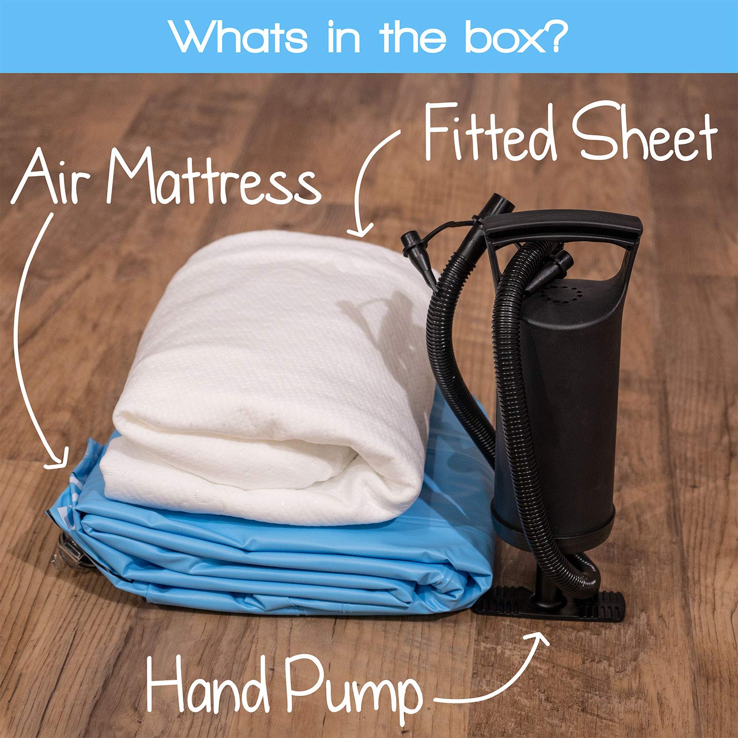 Air Mattress Toddler Inflatable Travel Bed with Safety Rail, Free Pump and Bed Sheet | Fits Children who Sleep in a Standard Crib