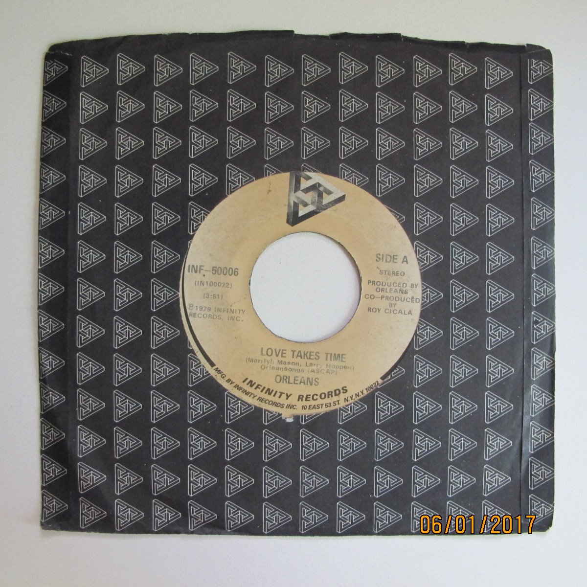 Orleans Orleans Love Takes Time / Isn't It Easy (7" 45 RPM single