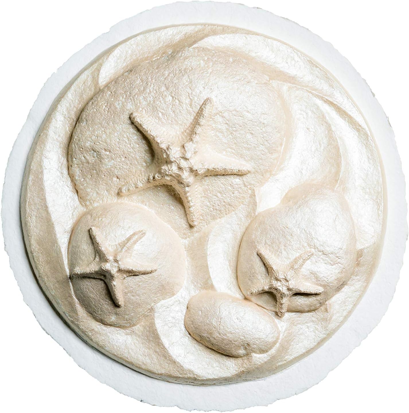 Earth Memorials Biodegradable Urn for Human Ashes (Starfish in The Sea) Water Burial, Floats in Water, for Cremation, Ocean Water Scattering Urn, Adult Size Large