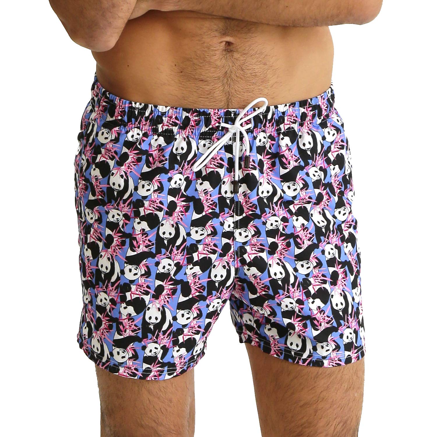 98 Coast Av. Men's Swim Trunks - Slim Fit European Style Quick Dry Designer Beach Shorts Amazonic Co