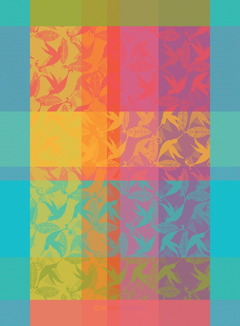 Garnier-Thiebaut Tea towel, Cotton, Caribbean, 56x77 cm