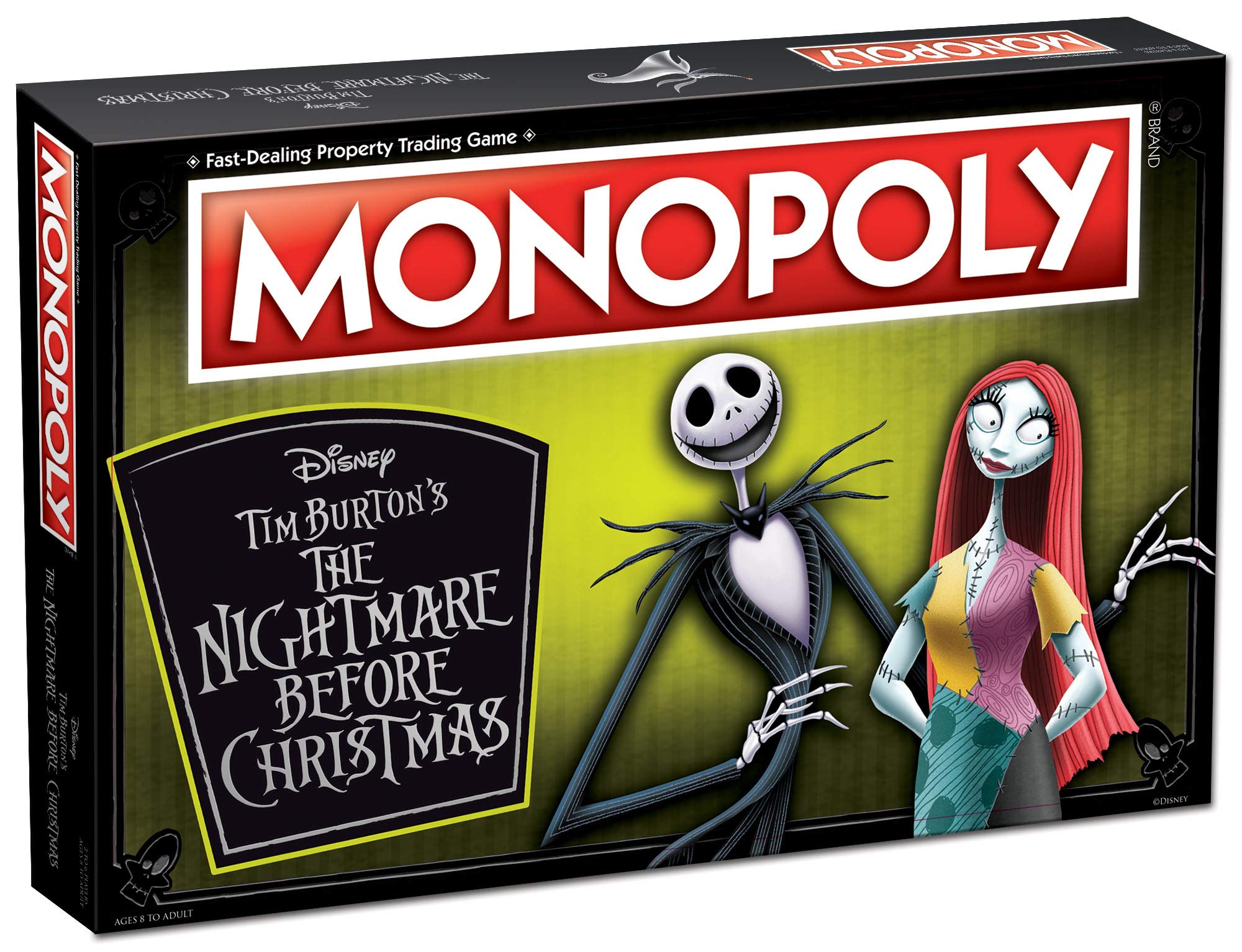 Photo 1 of Monopoly Disney Nightmare Before Christmas Board Game | Collectible Monopoly Tim Burton Nightmare Before Christmas Movie | Collectible Monopoly Tokens