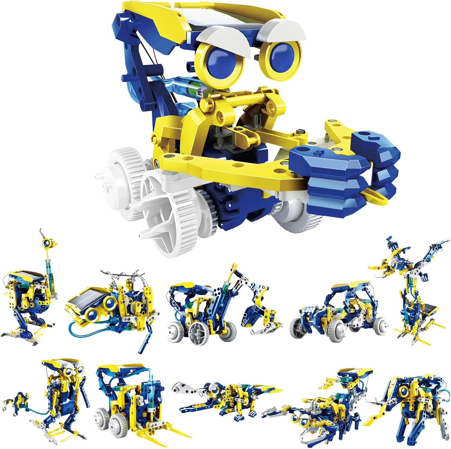 diy 11 in 1 solar robot