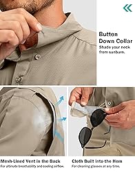 Men's Fishing Shirts with Zipper Pockets UPF