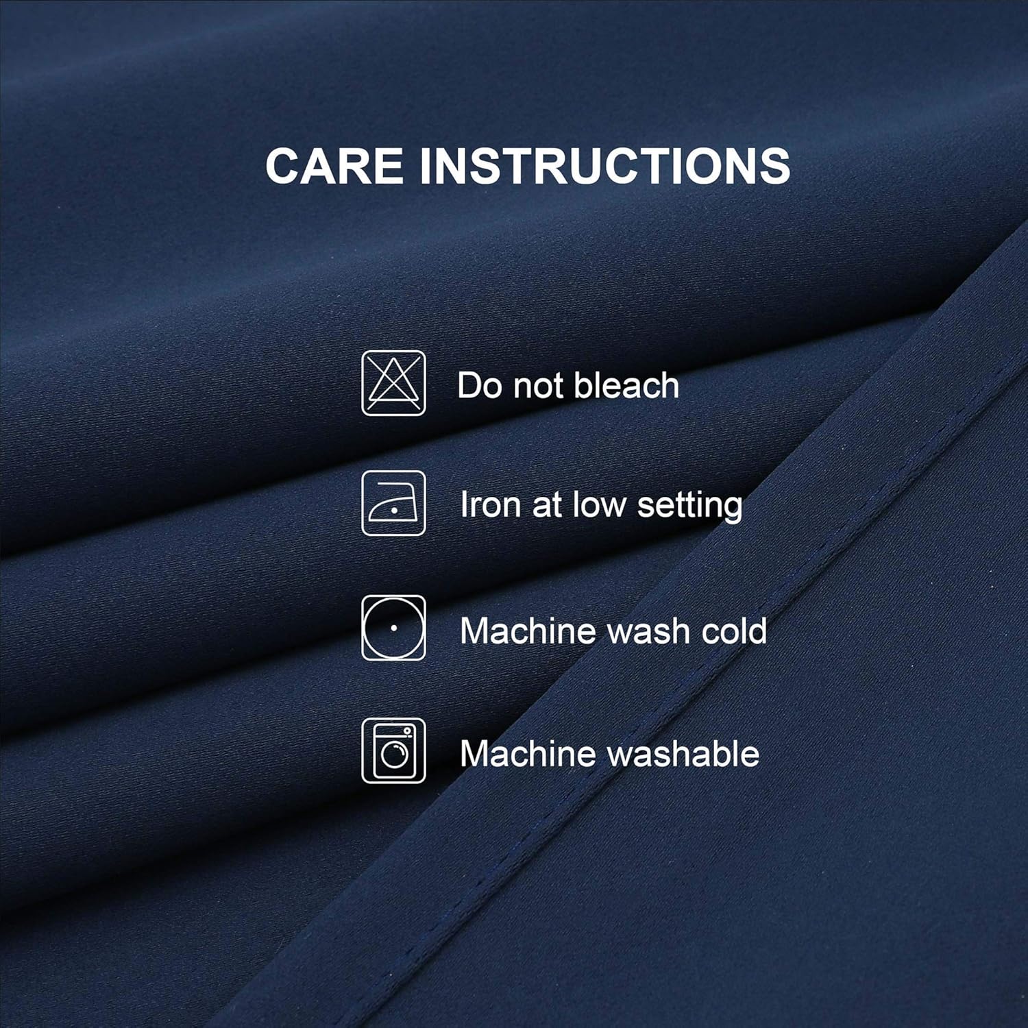 CUCRAF Blackout Room Darkening Grommet Window Curtains for Bedroom,Light Blocking Drapes for Living Room 84 inch Length,Set of 2 Panels (52 x 84 Inch, Navy Blue): Kitchen & Dining