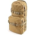 LIVANS Tactical Hydration Pack Molle Hydration Carrier Military Hydration Pouch 3L Water Bladder Holder for Tactical Backpack Plate Carrier(Bladder Not Included)
