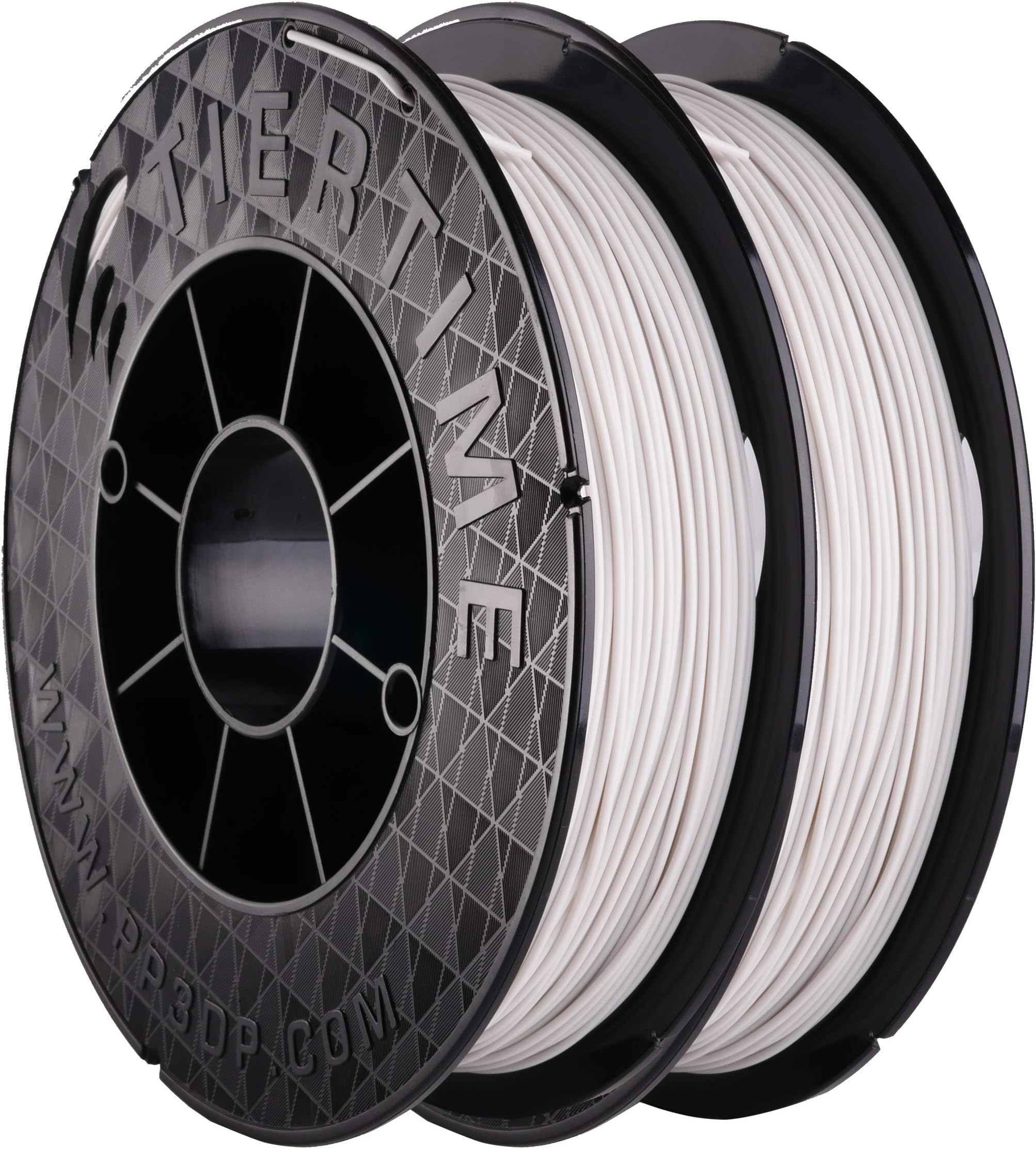 Tiertime UP Fila Premium PLA 3D Printer Filament, Low Odor, Consistent 1.75mm Diameter,1KG (500g×2 Spools), Grey (C-22-07)