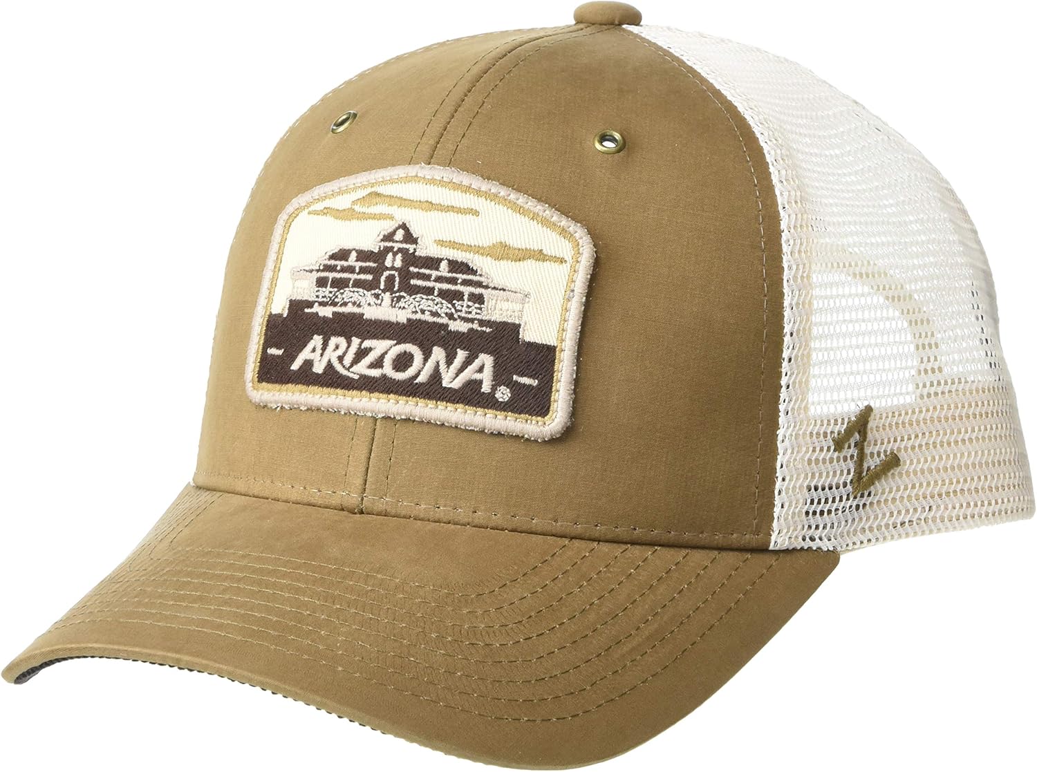 Zephyr NCAA Arizona Wildcats Mens Tempe Trucker Hat, Coffee/off white