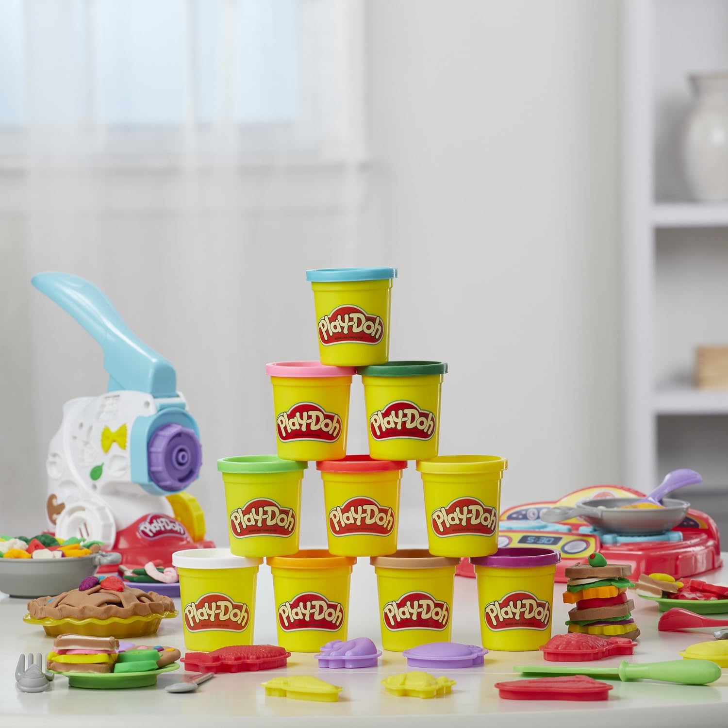 gray play doh