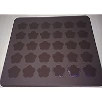 1 X Sakura Flower Macaron Macaroon NonStick Silicone Mat Chocolate Cake Cookie Muffin Mould Baking Sheet silicone mold