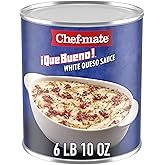Chef-mate Que Bueno White Queso and Nacho Cheese Sauce, Canned Food, 6 lb. 10 oz (#10 Bulk Can)