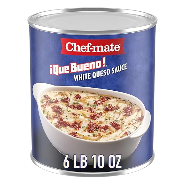 CHEF-MATE QUE BUENO WHITE QUESO AND NACHO CHEESE...