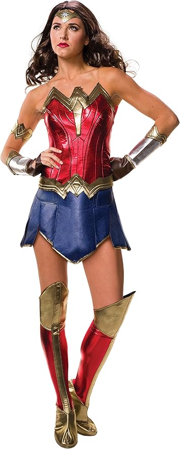 Wonder Woman Fancy Dress Costume Cosplay Outfit Adult Womens Ladies UK