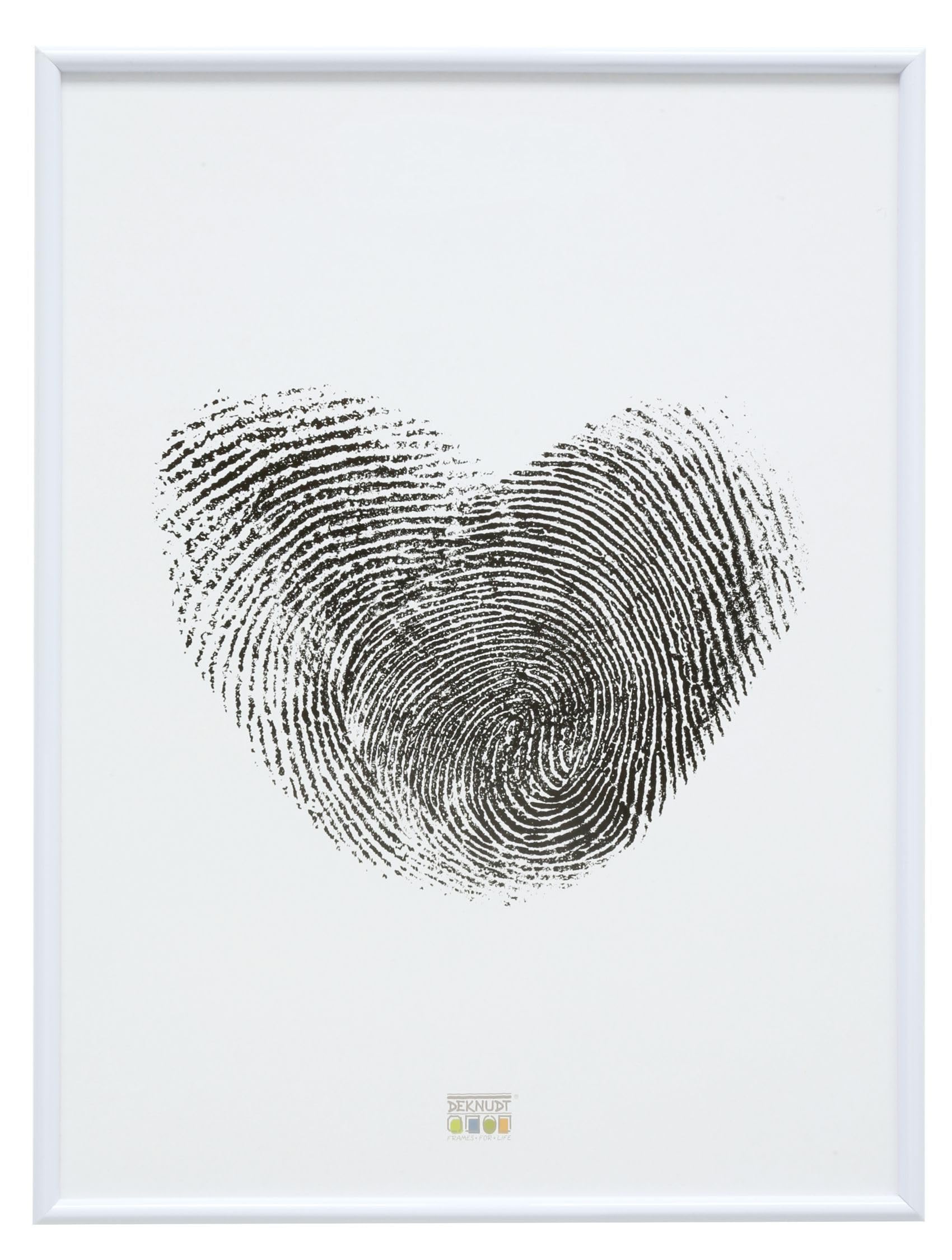 Deknudt Frames Resin Photo Frame Gold, white, 28 x 35 cm