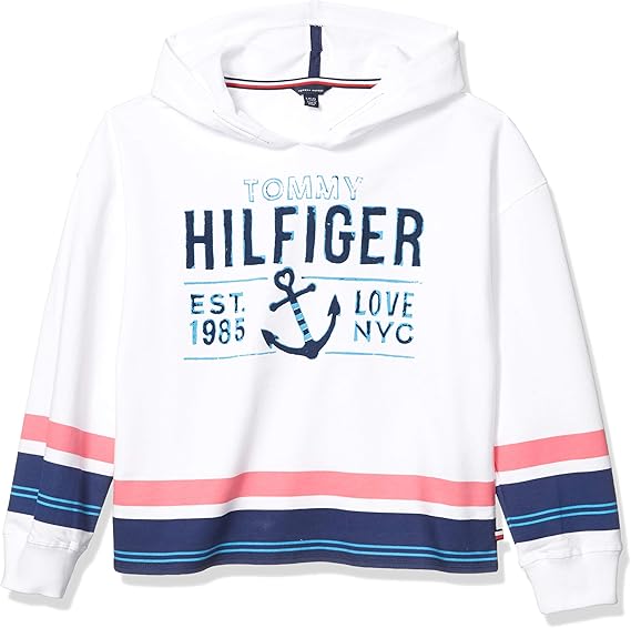 Amazon Tommy Hilfiger ガールズ プルオーバー ファッションパーカー トレーナー パーカー 通販