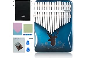 JYTMUS Kalimba 21 Keys Thumb Piano Portable Finger Piano with Tune Hammer, Music Book and Carrying Bag Set, Musical Instruments Gift for Adults, Kids and Beginners