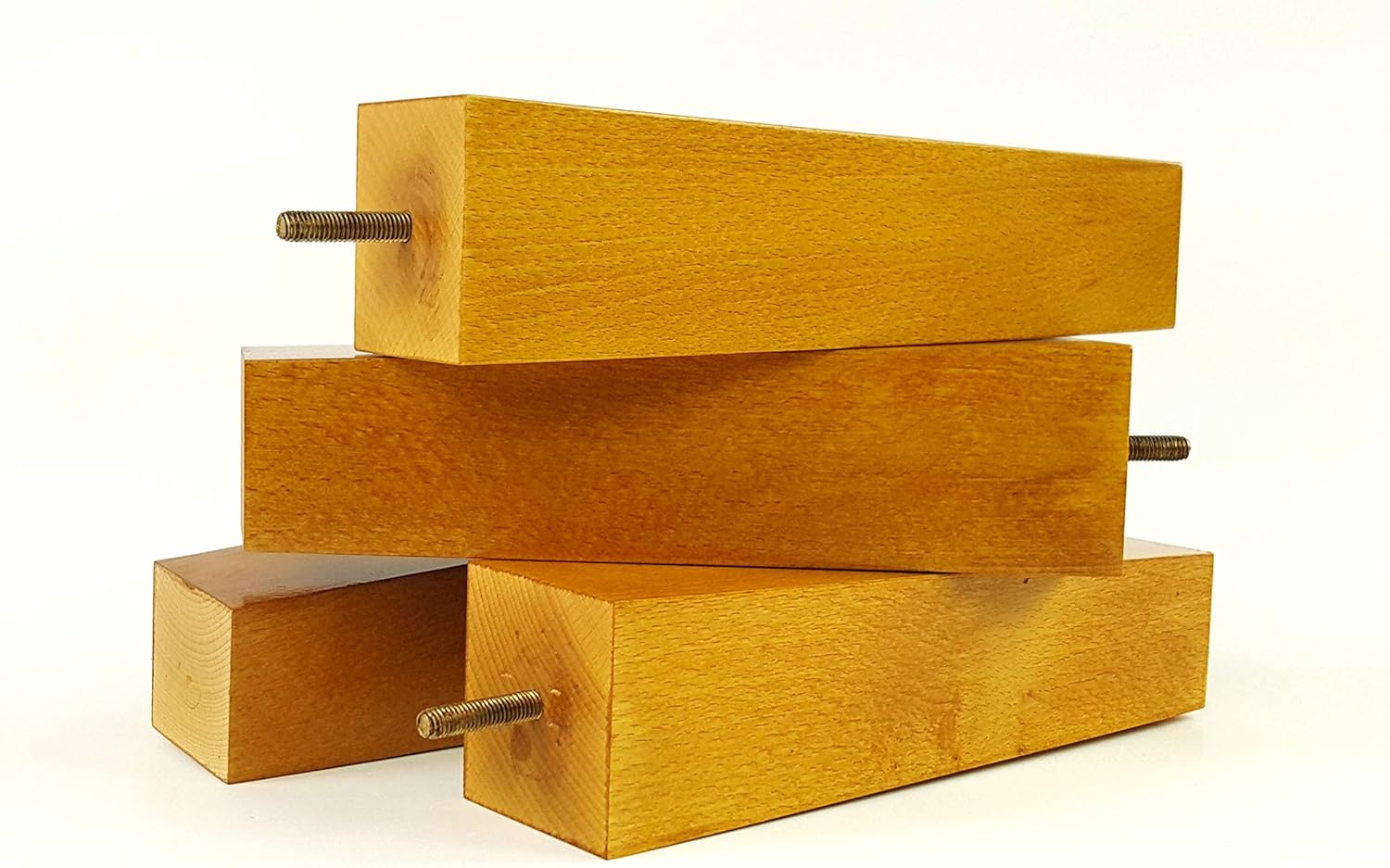 Wooden Furniture FEET 200mm HIGH Oak Replacement Furniture Legs Set of 4 for Sofas, Chairs