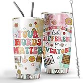 MEDROC Speech Language Pathologist Gifts - Tumbler Stainless Steel 20oz Straw Lid, Teacher Appreciation Week Gifts for Women Men, Speech Therapy Coffee Cups For Therapist Pathologist SLP