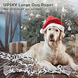 UPSKY Large Dog Rope Toys for Aggressive Chewers,2