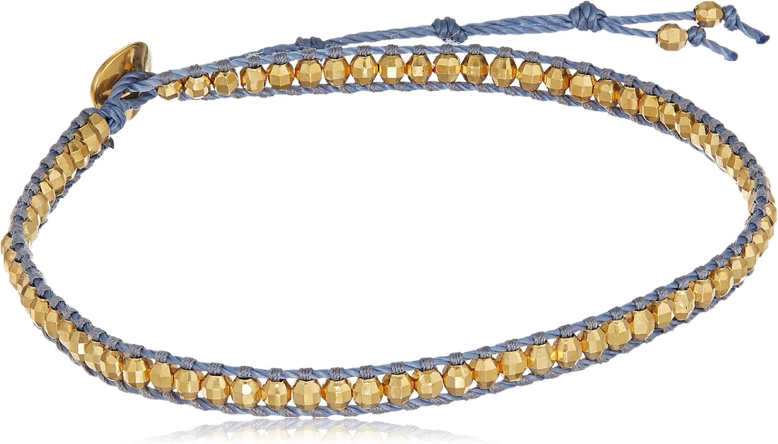 Chan Luu Yellow Gold Anklet on Montana Cord