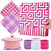Pro 10 Inch Potholder Loom Kit for Kids & Beginners, Large Weaving Loom Crafts for Girls Age 6-12 Year Old & Adults, Gift Ideas for Birthday & Christmas, 112 Delicate Loops to Make 2 Pot Holders