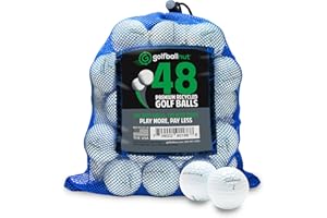 GolfBall Nut - Recycled Golf Balls for Titleist Pro V1 2021 - Premium Performance Used Golf Balls Bulk 5A Mint Condition – Includes Mesh Bag – (24-48)-Pack