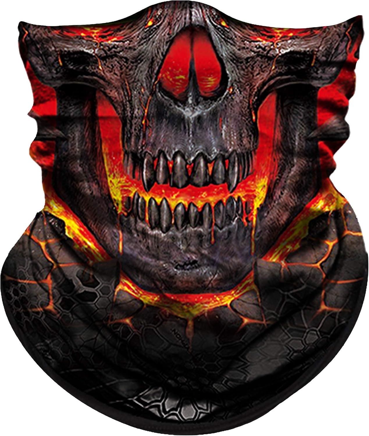 Máscara Caveira de Fogo