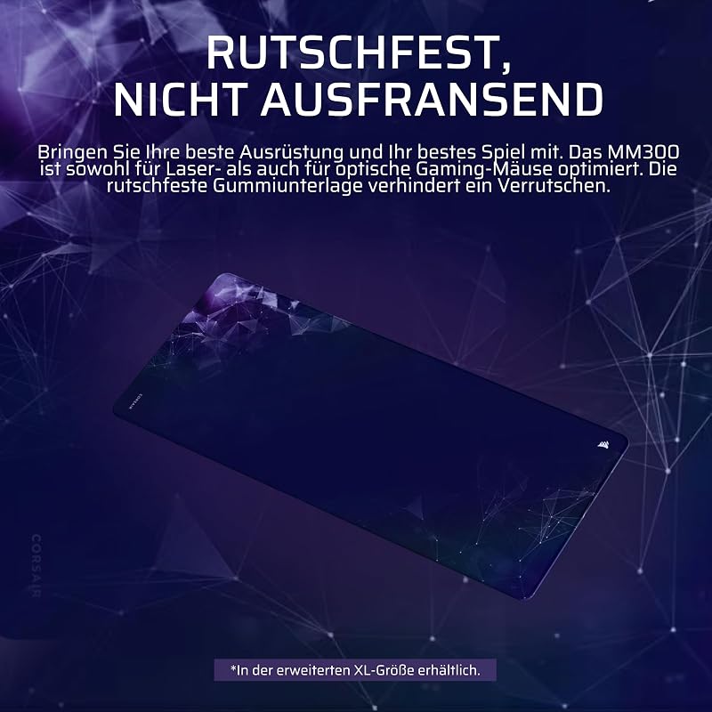 MM300 Sci-Fi Dark Groß Anti-Fray-Stoff-Gaming-Mauspad – Marineblau
