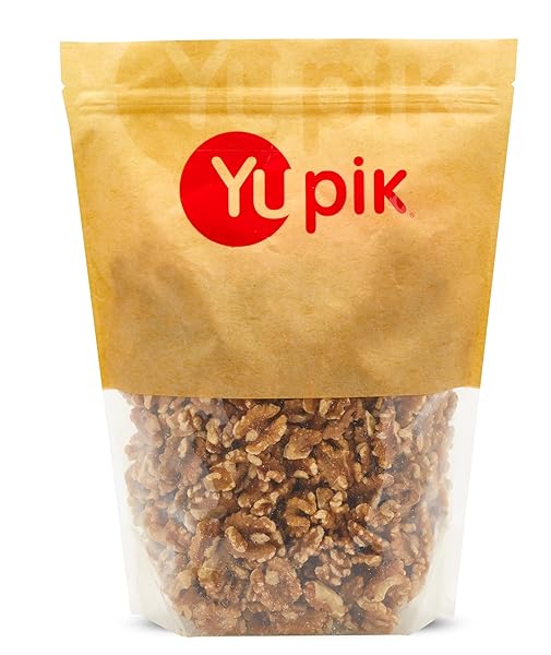 YUPIK CALIFORNIA WALNUTS HALVES & PIECES, 1000 GR