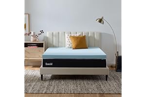 LUCID 3-inch Ventilated Gel Memory Foam Mattress Topper - Queen