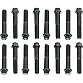 BTR Brian Tooley Racing LS Rocker Arm Bolts | TK/BOLTS02-16 | Set of 16, 8mm 12-Point Head | Fits LS1 LS2 LS3 LS6 LQ4 LQ9 LY5 LY6 LM7 | 5.3L 5.7L 6.0L 6.2L Engines