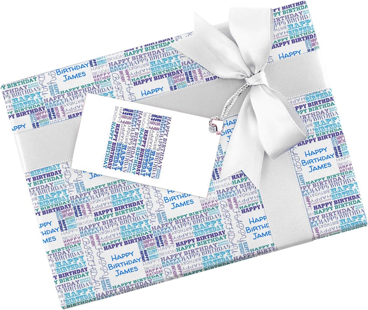 Blue Happy Birthday Personalised Wrapping Paper Any Age Any Name Gift Wrap 590mm X 840mm Amazon Co Uk Kitchen Home Blue Happy Birthday Personalised Wrapping Paper Any Age Any Name Gift Wrap 590mm X 840mm Amazon Co Uk Kitchen Home