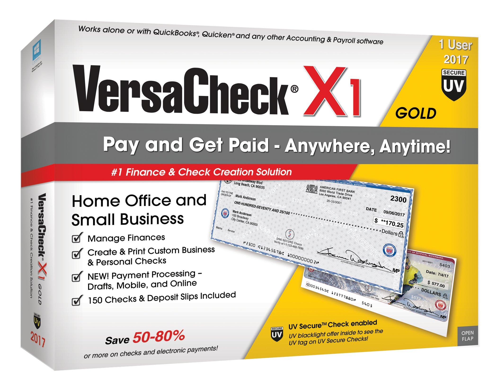 VersaCheck X1 Gold UV Secure 2017 0816778014060 Buy new and used