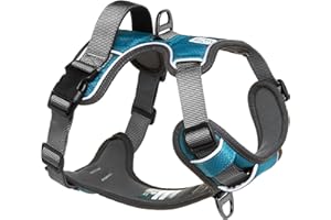 EMBARK PETS Embark Adventure Dog Harness, Reflective Trim No Pull Dog Harness for Large Dogs - Military Grade Nylon, Front Clip with Gel Lined Handle.