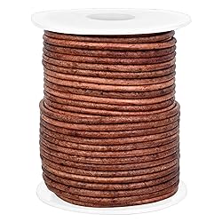 GENIQUE Real/Genuine Round Leather String Cord for