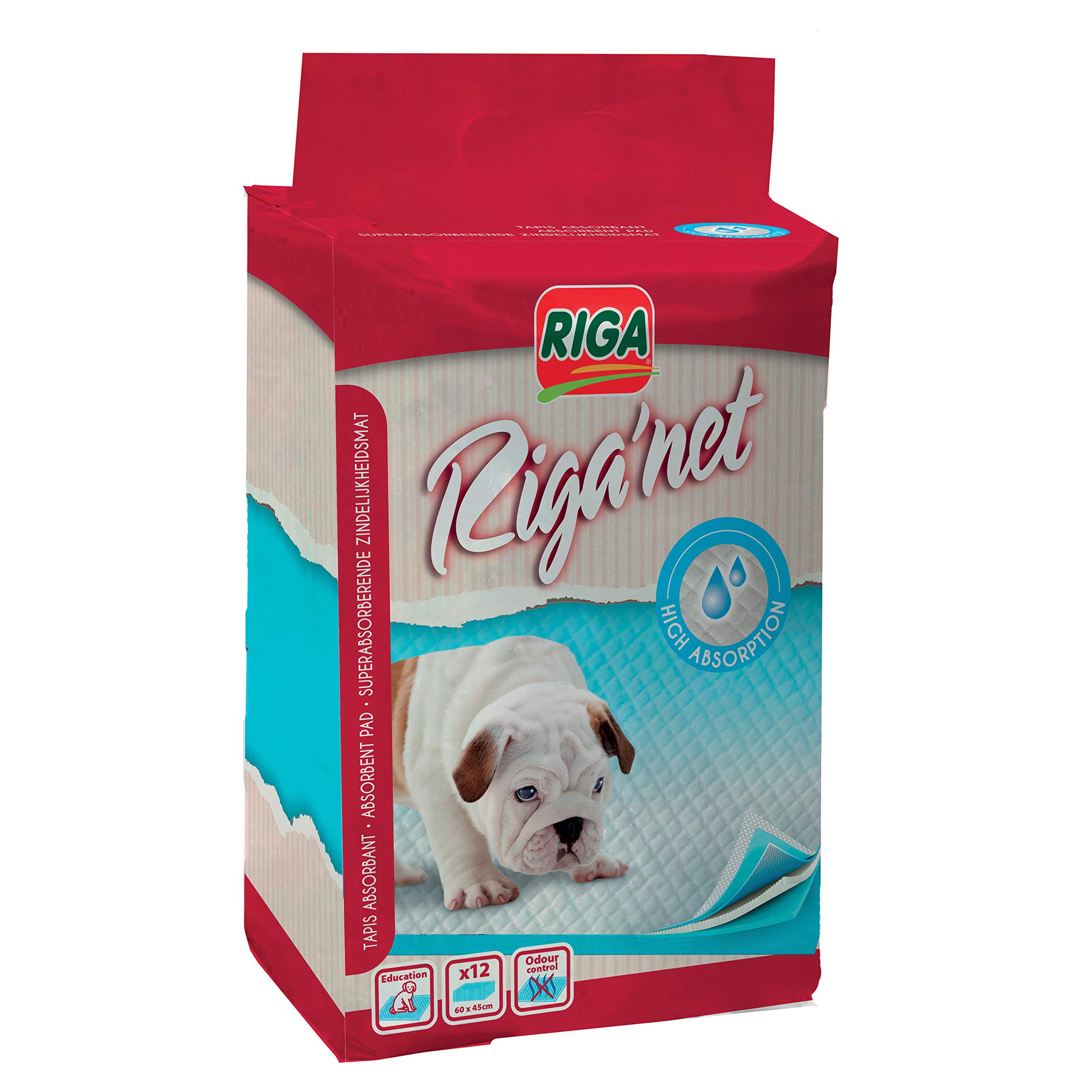 Riga 3632 Pee Pad Absorbent Pads for Dogs Pack of 12