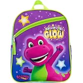 AI ACCESSORY INNOVATIONS Barney The Purple Dinosaur Mini Backpack, 12 x 10 x 4 inches, Kids School Bag with Zip Pockets, Purple