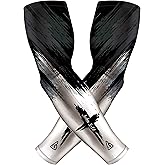 B-Driven Sports Premium Pro-Fit Compression Arm Sleeves for Men Women & Youth 44 Graphic Designs – Improve Circulation