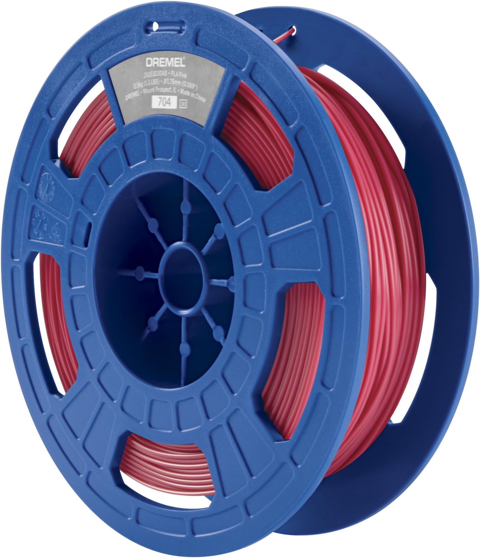 Dremel 3D Printer PLA Filament 1.75 mm for DigiLab 3D Printers with RFID Material Detection Chip, Pink