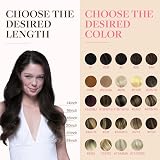GOO GOO Tape in Hair Extensions 16in 50g 20pcs Dark Brown 9A Remy view 8