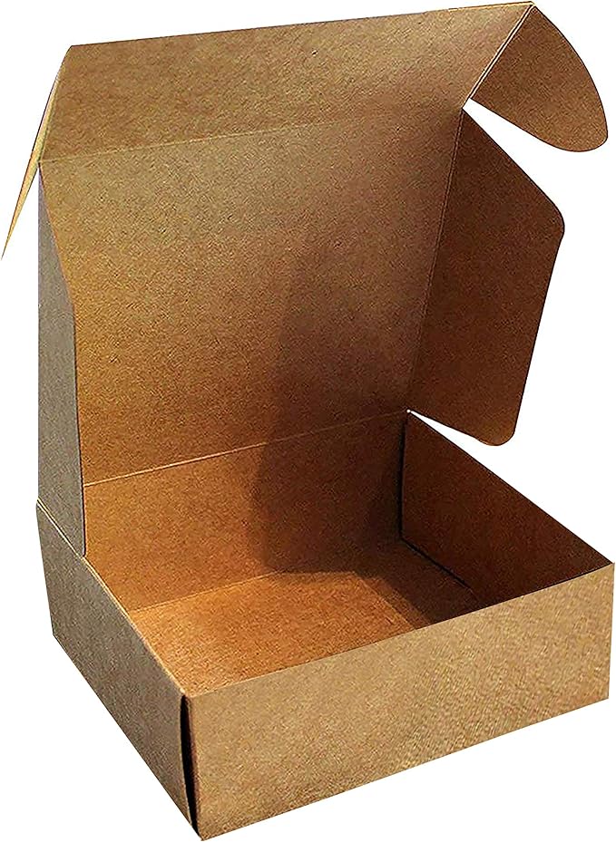 Kraft Gift Boxes (50 Pack) 13x12x5cm Brown Kraft Paper Favour Gift