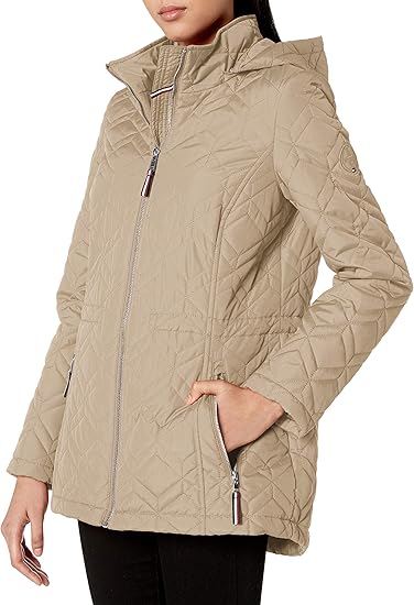 womens tommy hilfiger quilted jacket