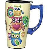 Spoontiques OWLS TRAVEL MUG, 18 ounces