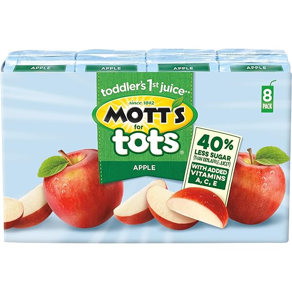 MOTT’S FOR TOTS APPLE, 6.75 FL OZ BOXES, 8 PACK