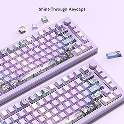 Violet PBT keycaps,Purple Double Shot Keyboard Key