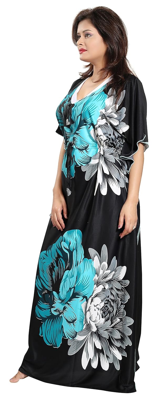 noty&trade;&trade;&trade; women's kaftan nighty - floral print