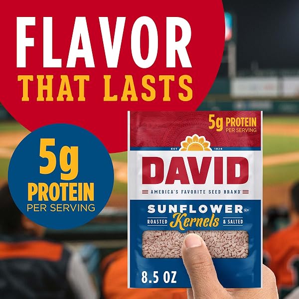 DAVID SUNFLOWER KERNELS, ORIGINAL FLAVOR, 8.5 OZ. (PACK OF 12)